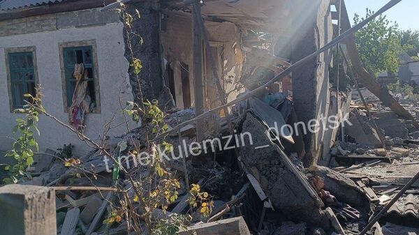 Последствия обстрела со стороны ВСУ (18 августа 2025). Донецк - Sputnik Армения