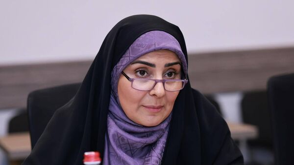 Министр ТУИ Давид Худатян принял министра дорог и градостроительства Исламской Республики Иран Фарзане Садех (18 августа 2025). Еревaн - Sputnik Армения