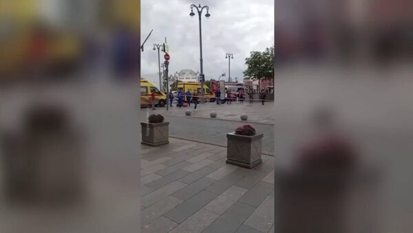 На третьем этаже Центрального детского магазина на Лубянке взорвался баллон - Sputnik Армения