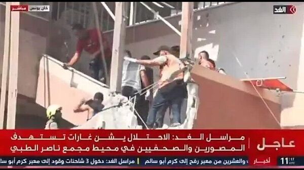 Авиаудар Израиля по больнице Насер в секторе Газа - Sputnik Արմենիա