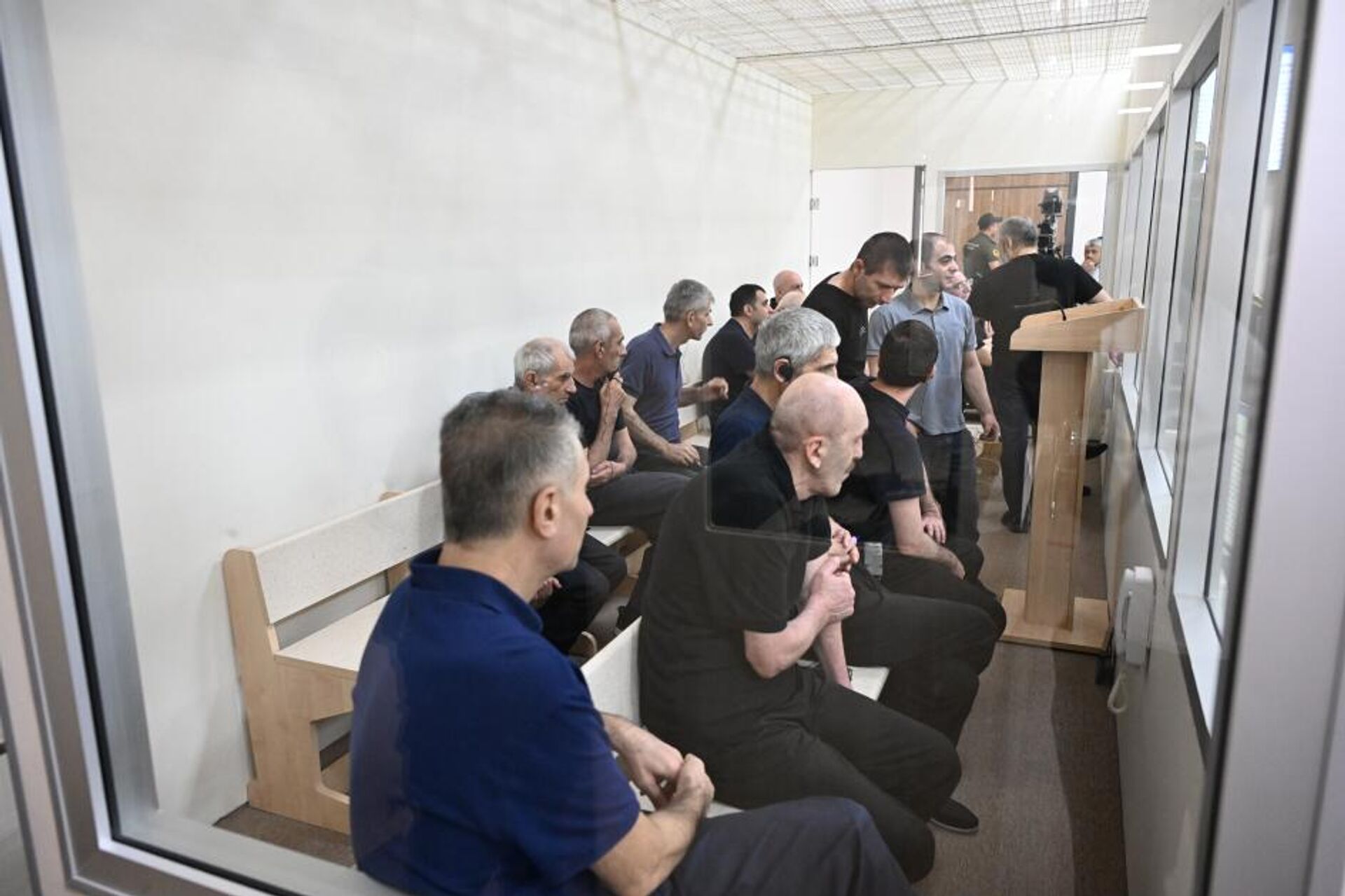 Судебное заседание над армянским военно-политическим руководством Нагорного Карабаха (25 августа 2025). Баку - Sputnik Արմենիա, 1920, 25.08.2025