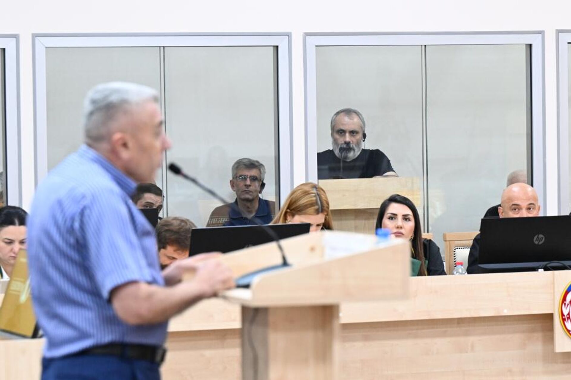 Судебное заседание над армянским военно-политическим руководством Нагорного Карабаха (25 августа 2025). Баку - Sputnik Արմենիա, 1920, 25.08.2025