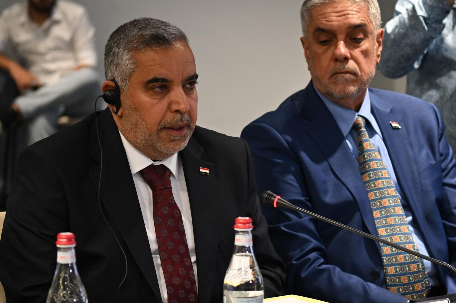 Министр сельского хозяйства Ирака Аббас Джабр аль‑Малики на 4-ом заседании межправительственной совместной комиссии по экономическому сотрудничеству между Арменией и Ираком (26 августа 2025). Еревaн - Sputnik Արմենիա, 1920, 26.08.2025