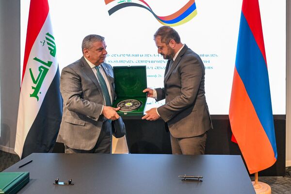 Հայաստան-Իրաք տնտեսական համագործակցության միջկառավարական համատեղ հանձնաժողովի 4-րդ նիստը - Sputnik Արմենիա