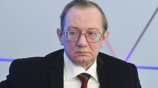 Военный аналитик Евгений Крутиков на пресс-конференции (21 декабря 2018), Москвa - Sputnik Армения