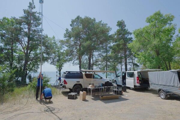 Оперативная команда РАЦГР отработала задачи по организации базового лагеря и быта, а также развертыванию подвижного пункта управления (ППУ) (24-26 августа 2025). озеро Севан - Sputnik Армения