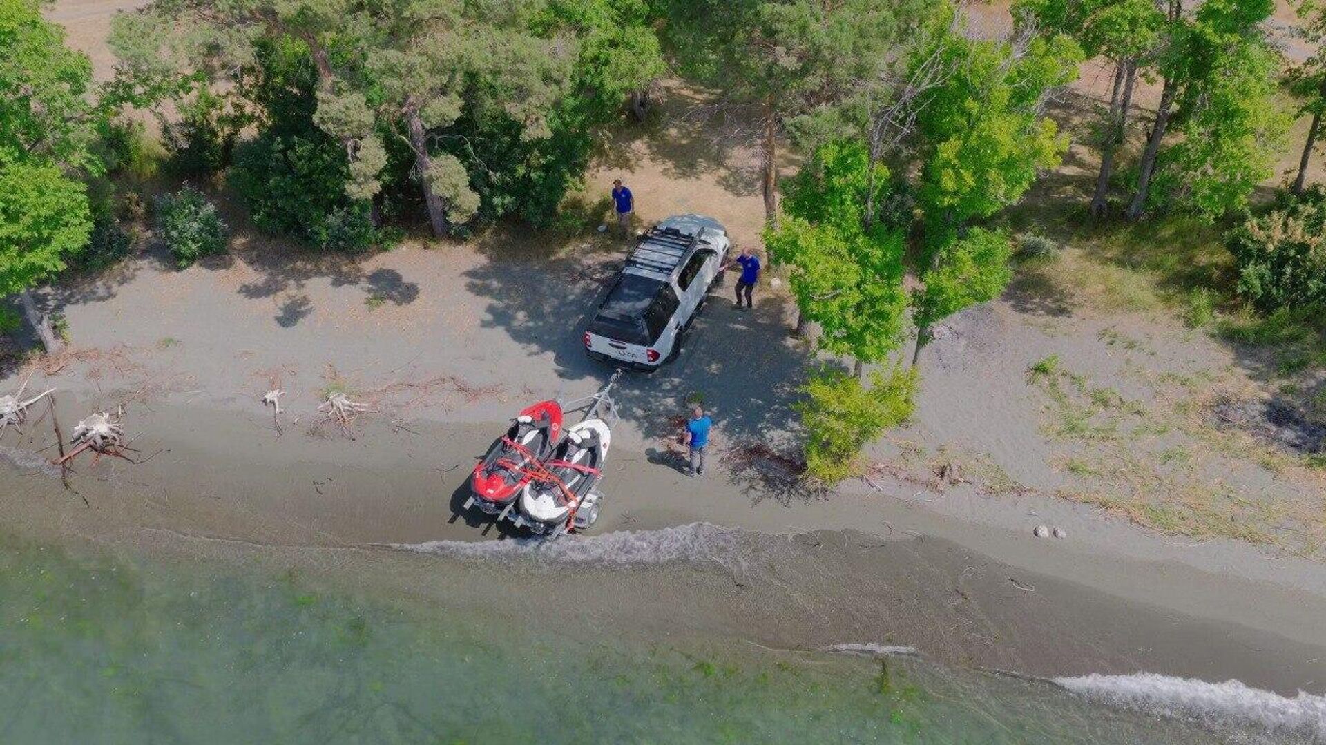 Оперативная команда РАЦГР отработала задачи по организации базового лагеря и быта, а также развертыванию подвижного пункта управления (ППУ) (24-26 августа 2025). озеро Севан - Sputnik Արմենիա, 1920, 26.08.2025