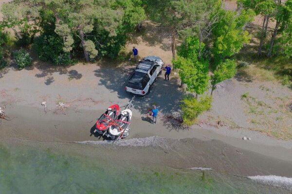 Оперативная команда РАЦГР отработала задачи по организации базового лагеря и быта, а также развертыванию подвижного пункта управления (ППУ) (24-26 августа 2025). озеро Севан - Sputnik Армения