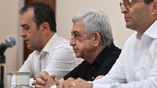 Серж Саргсян во время судебного заседания (26 августа 2025). Еревaн - Sputnik Армения