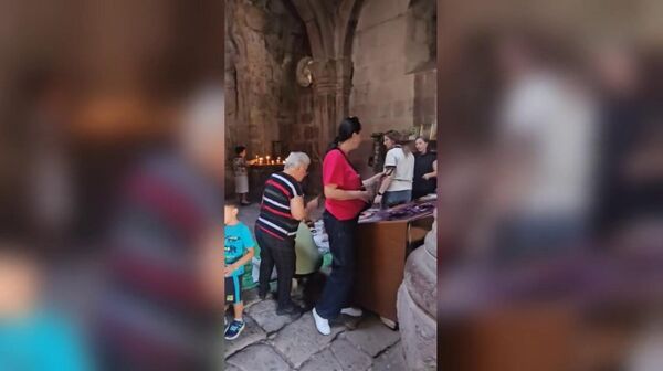 Видео, снятое в церкви монастырского комплекса Гошаванк - Sputnik Армения