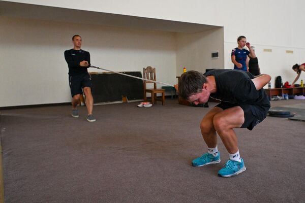 Ռուսաստանի չմշկասահքի հավաքականը մարզաբազայում - Sputnik Արմենիա