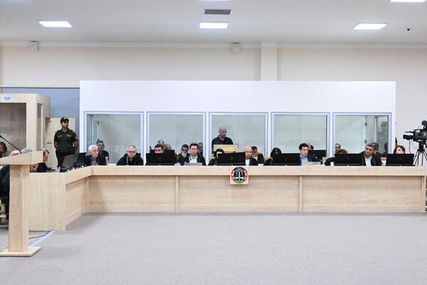 Судебное заседание над армянским военно-политическим руководством Нагорного Карабаха (25 августа 2025). Баку - Sputnik Армения