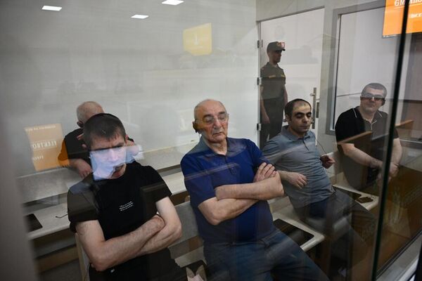 Судебное заседание над армянским военно-политическим руководством Нагорного Карабаха (25 августа 2025). Баку - Sputnik Армения