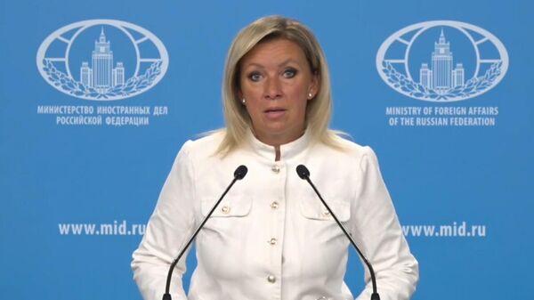 Мария Захарова проводит еженедельный брифинг (29 августа 2025). Москвa - Sputnik Армения