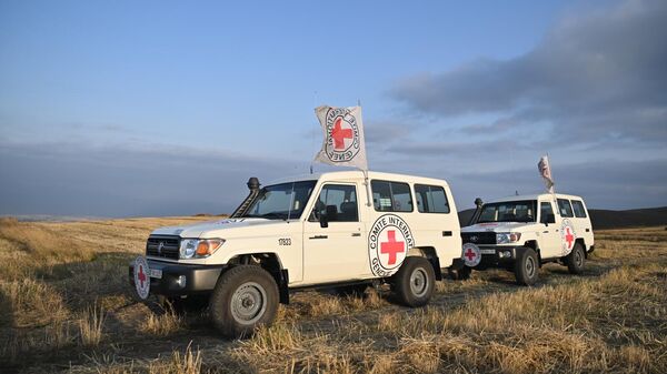 Машины Красного Креста в Сюнике - Sputnik Армения