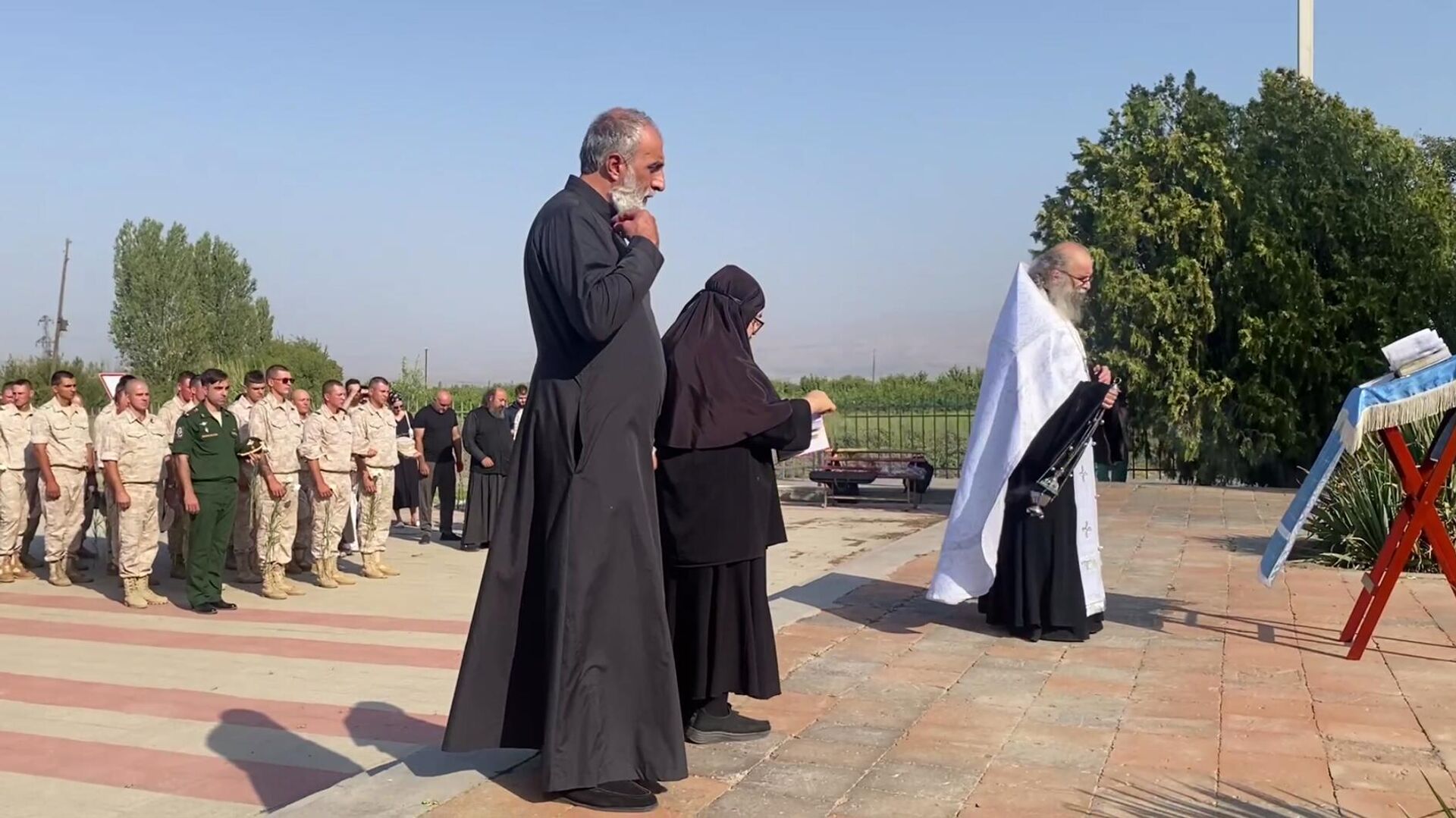 Панихида по погибшим в Ошаканской битве у памятника (29 августа 2025). Ошакан - Sputnik Армения, 1920, 29.08.2025