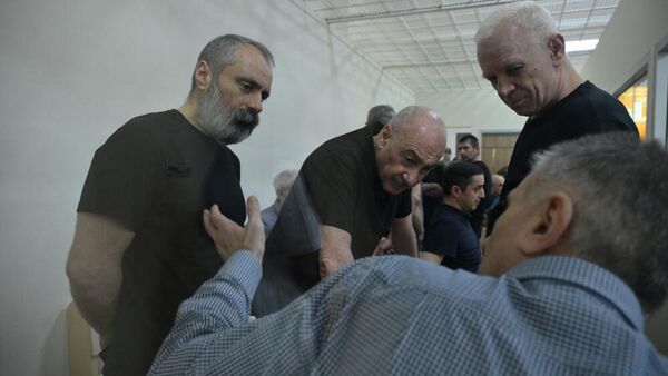 Судебное заседание над армянским военно-политическим руководством Нагорного Карабаха (29 августа 2025). Баку - Sputnik Армения