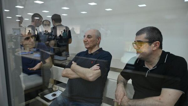 Судебное заседание над армянским военно-политическим руководством Нагорного Карабаха (29 августа 2025). Баку - Sputnik Армения