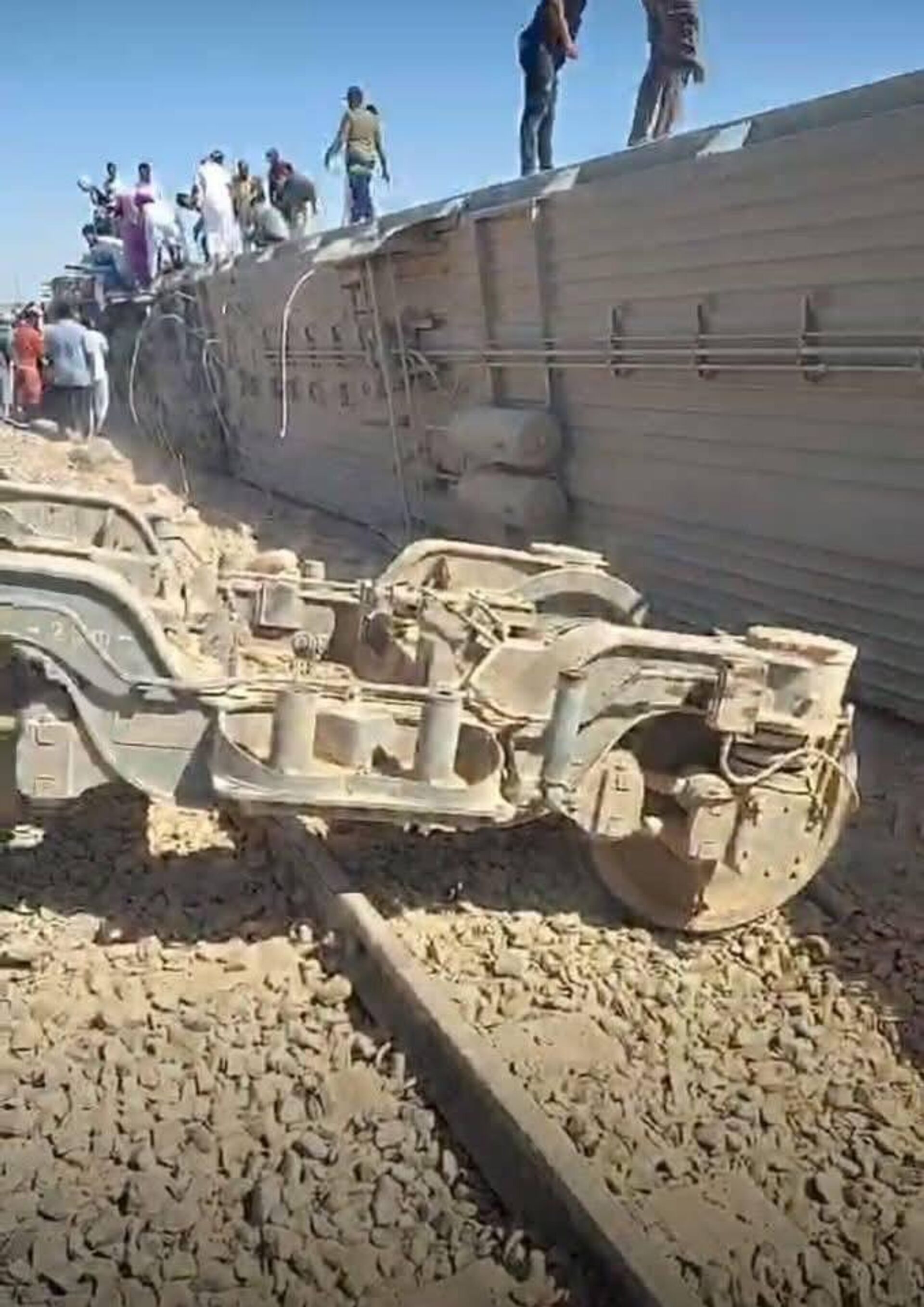 Поезд сошел с рельсов в провинции Матрух (30 августа 2025). Египет - Sputnik Արմենիա, 1920, 30.08.2025