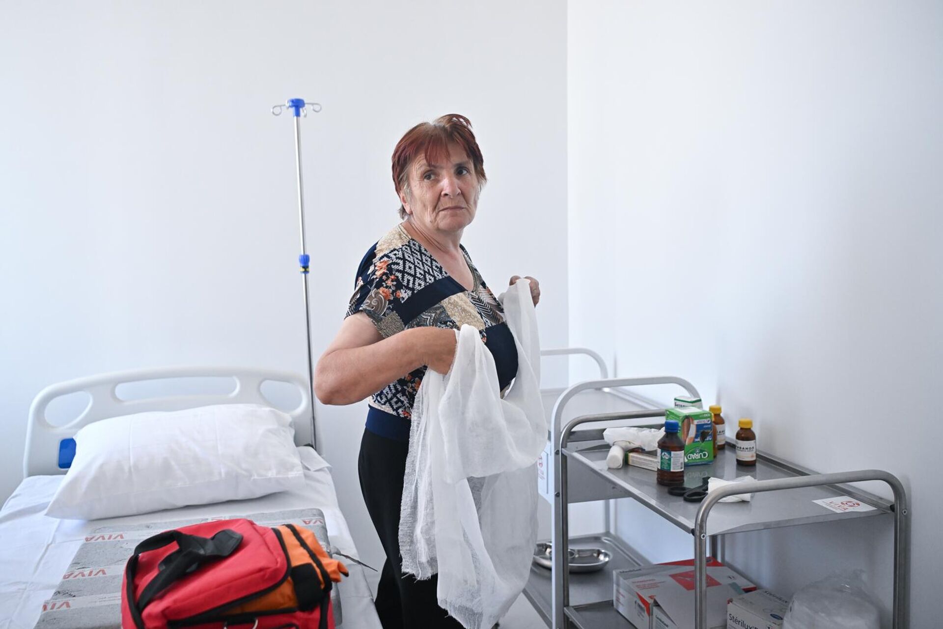 Медсестра медцентра в селе Аравус Лидия Балаян - Sputnik Արմենիա, 1920, 31.08.2025