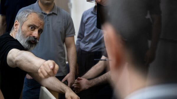 Судебное заседание над армянским военно-политическим руководством Нагорного Карабаха (1 сентября 2025). Баку - Sputnik Армения