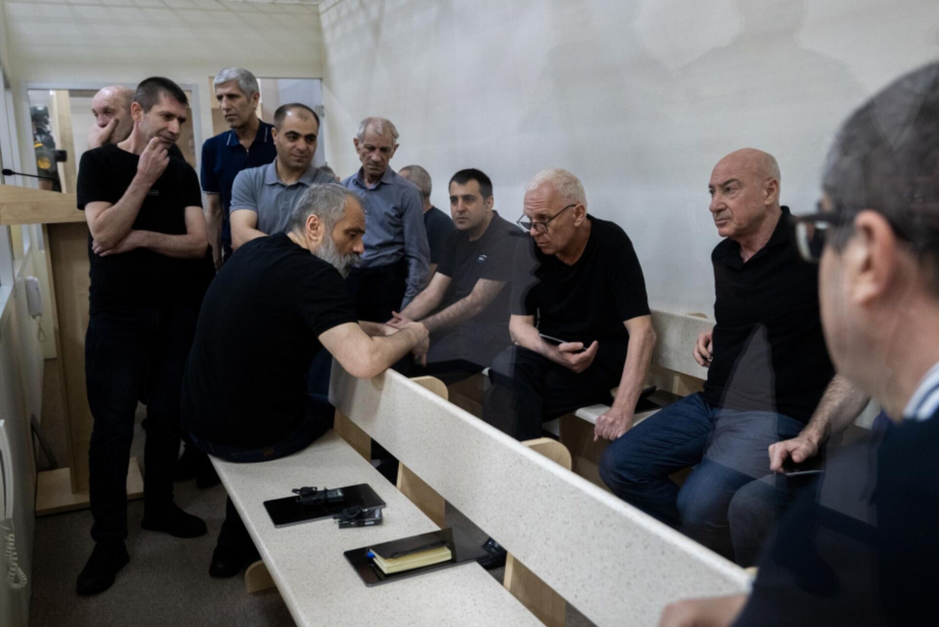 Судебное заседание над армянским военно-политическим руководством Нагорного Карабаха (1 сентября 2025). Баку - Sputnik Արմենիա, 1920, 01.09.2025