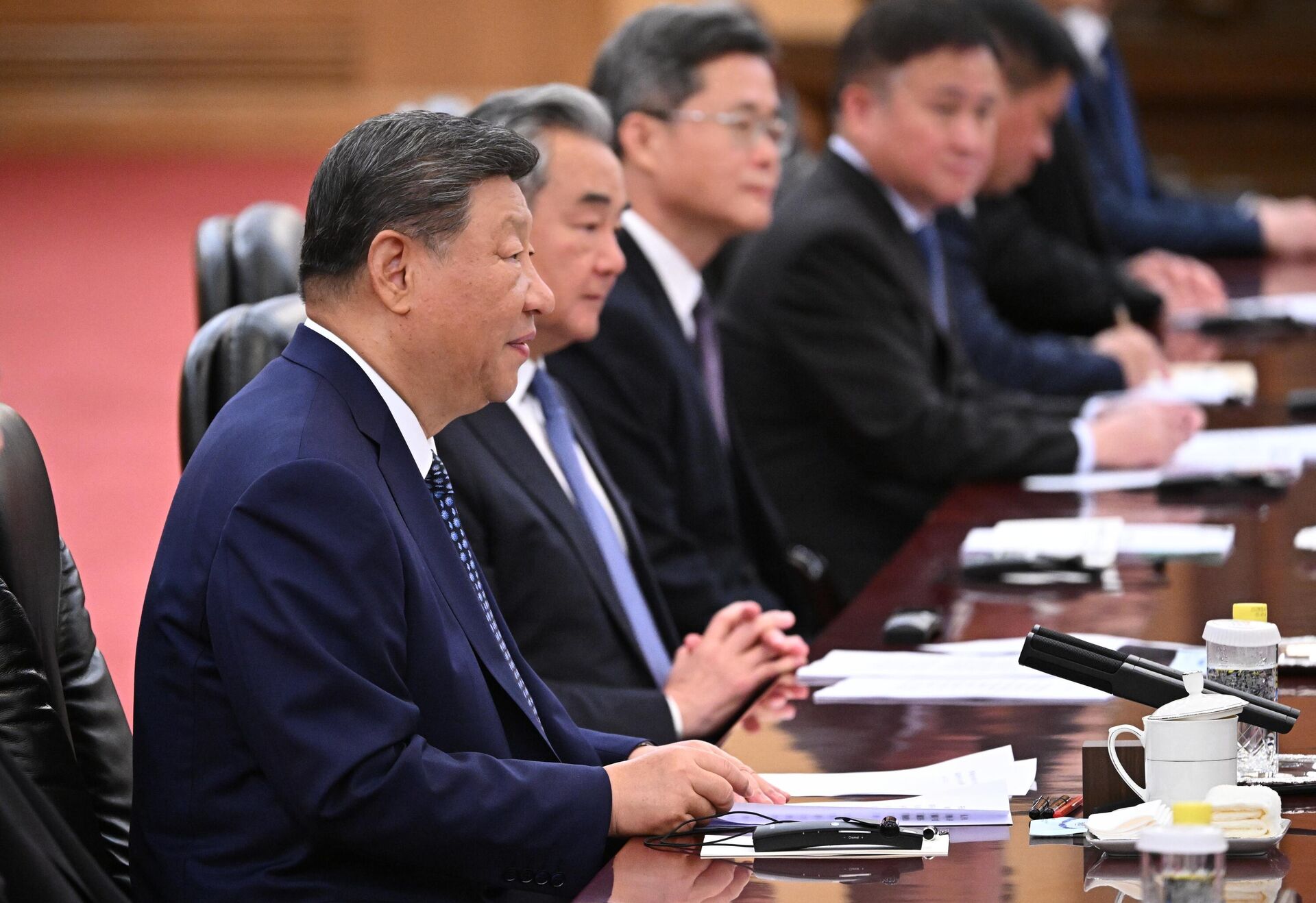 Председатель Китайской Народной Республики (КНР) Си Цзиньпин во время российско-китайских переговоров в Пекине (2 сентября 2025). Китай - Sputnik Արմենիա, 1920, 02.09.2025