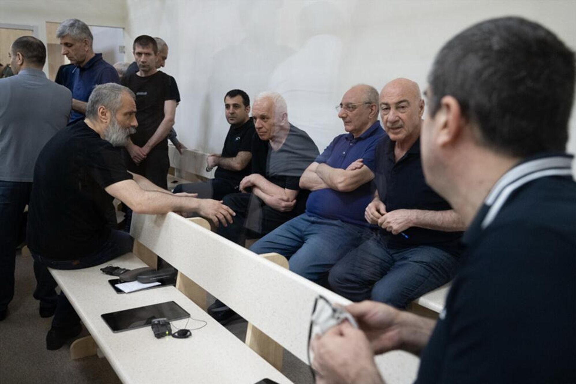 Судебное заседание над армянским военно-политическим руководством Нагорного Карабаха (1 сентября 2025). Баку - Sputnik Արմենիա, 1920, 05.09.2025