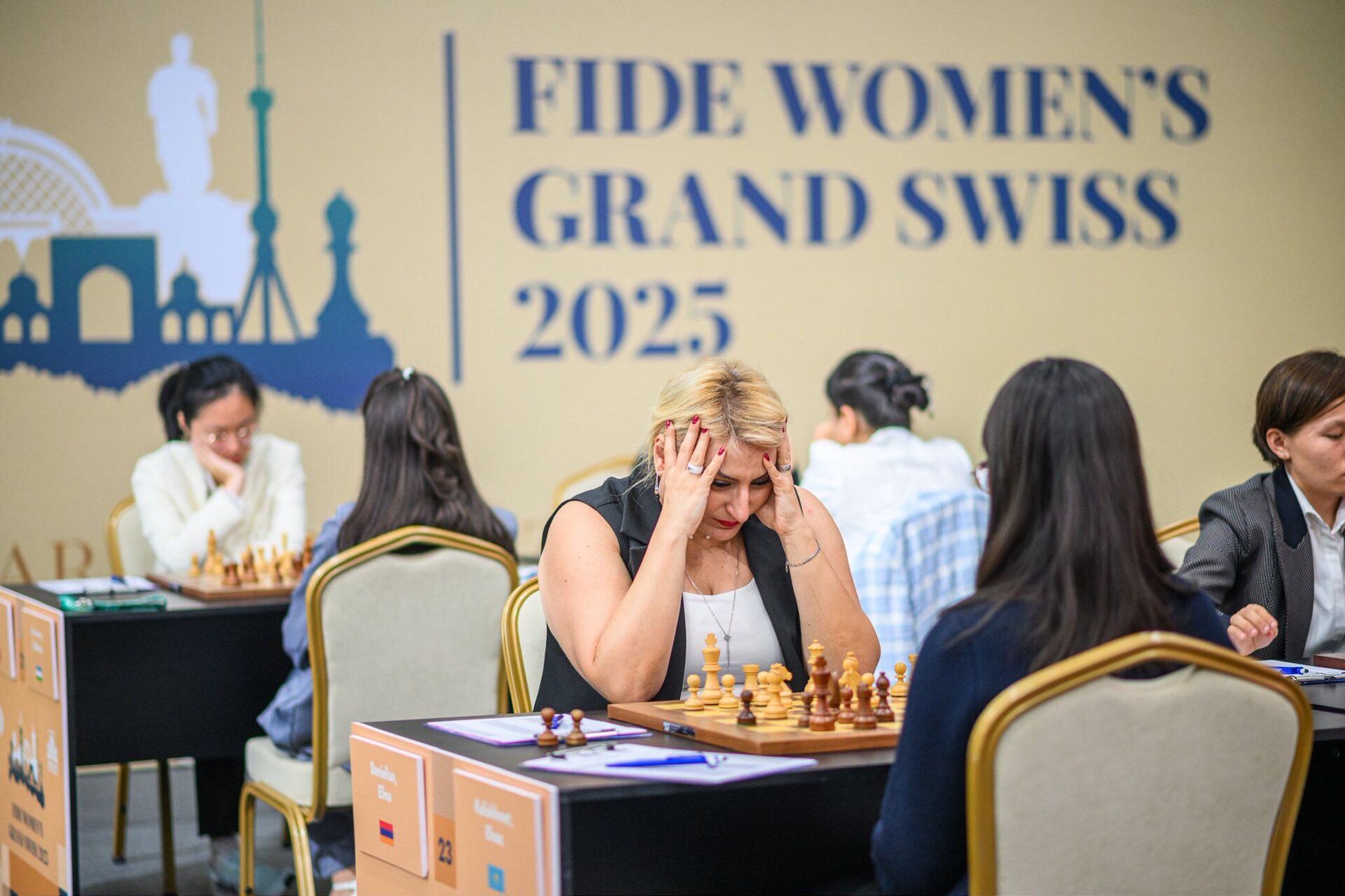 Элина Даниелян на турнире Grand Swiss 2025 в Самарканде (6 сентября 2025). Узбекистан - Sputnik Արմենիա, 1920, 07.09.2025