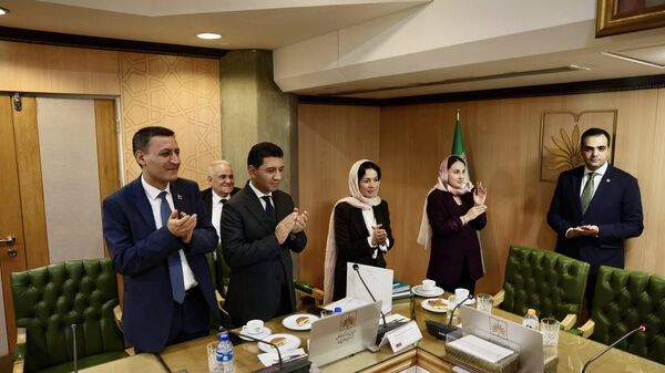 Министр ОНКС Жанна Андреасян на торжественном открытии Армянского уголка в Национальной библиотеке и архивах Ирана, где будет представлено около 60 книг по истории и культуре Армении (7 сентября 2025). Тегеран - Sputnik Армения