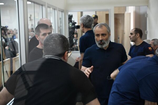 Судебное заседание над армянским военно-политическим руководством Нагорного Карабаха (15 сентября 2025). Баку - Sputnik Армения