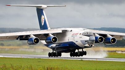 Самолет Ил-76ТД авиакомпании Silk Way