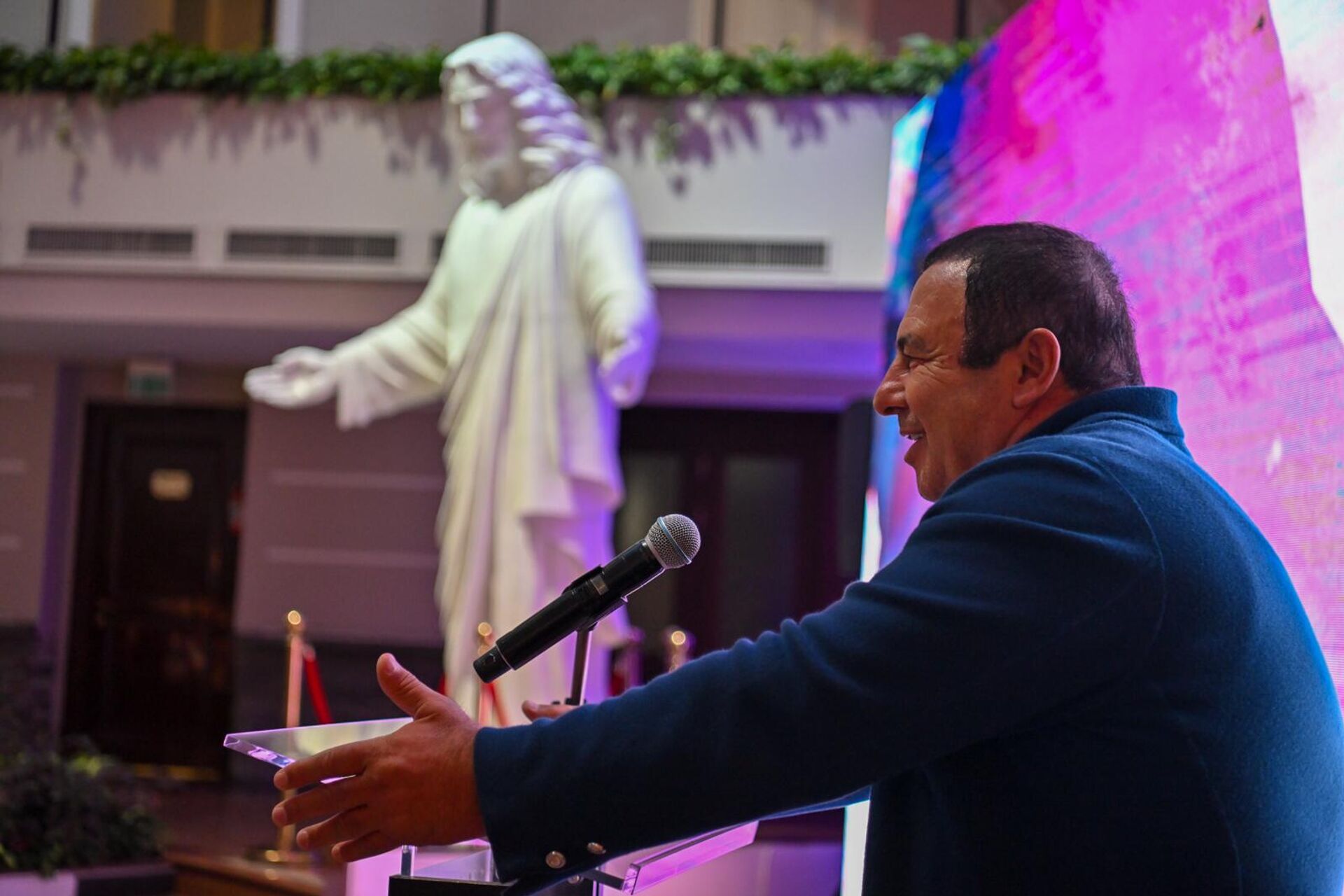 Гагик Царукян на презентации информационного бюро и веб-сайта статуи Иисуса Христа (16 сентября 2025). Еревaн - Sputnik Արմենիա, 1920, 16.09.2025