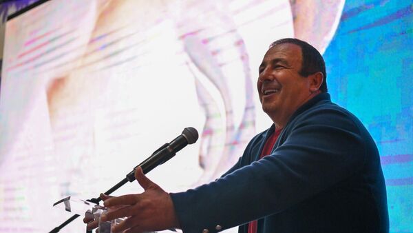 Гагик Царукян на презентации информационного бюро и веб-сайта статуи Иисуса Христа (16 сентября 2025). Еревaн - Sputnik Армения