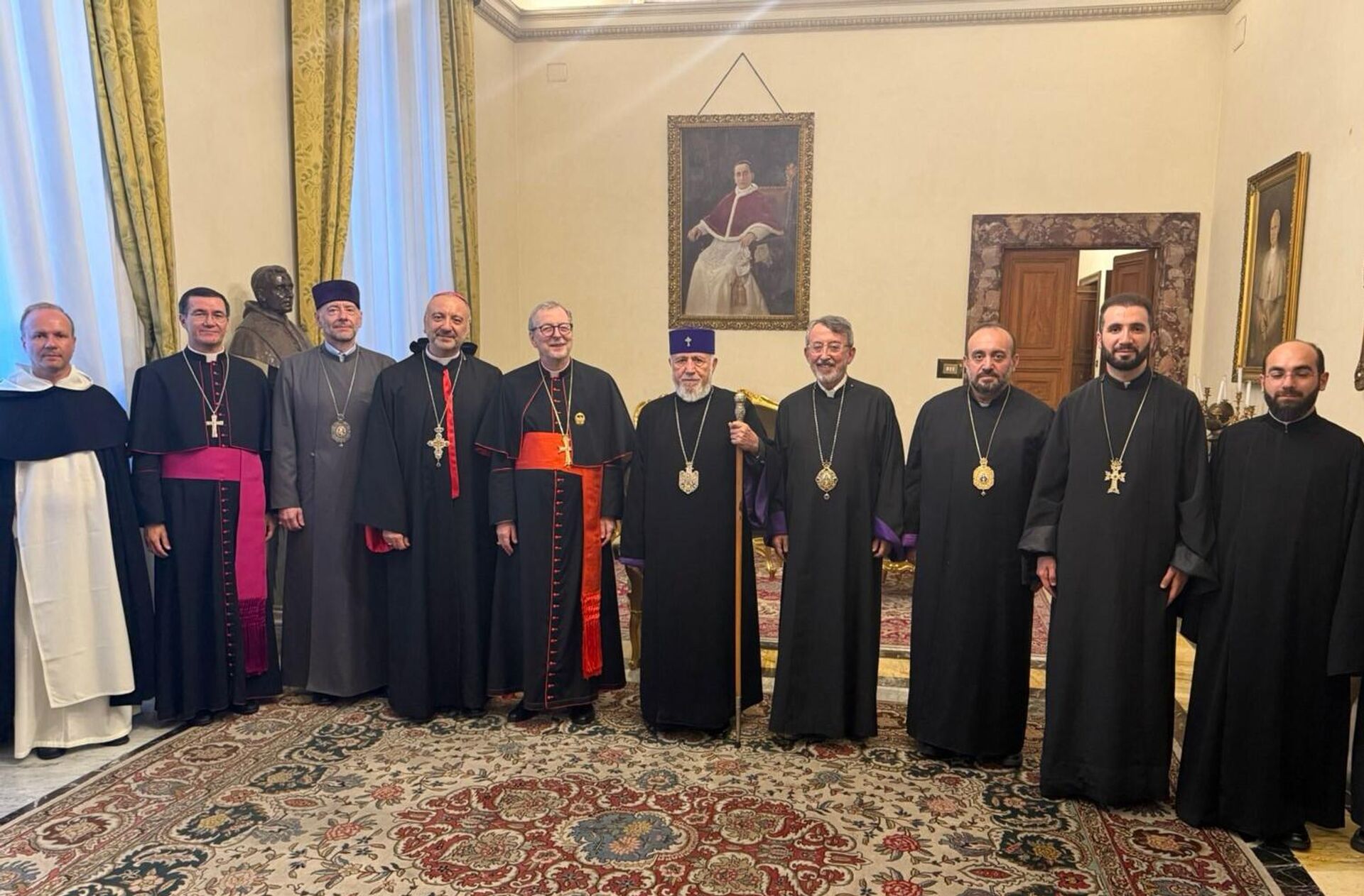 Католикос Гарегин II в ходе своего официального визита в Ватикан встретился с ответственными кардиналами (15-16 сентября 2025). Ватикан - Sputnik Армения, 1920, 17.09.2025