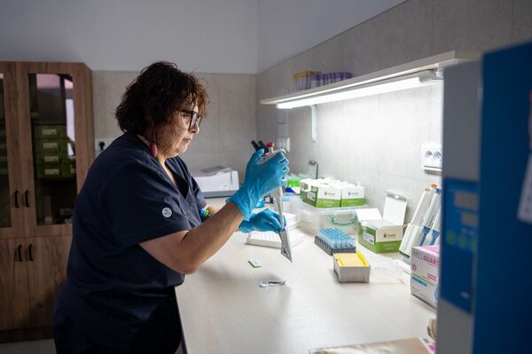 Сотрудница ГНКО &quot;Центр по уходу за животными&quot; за работой - Sputnik Армения