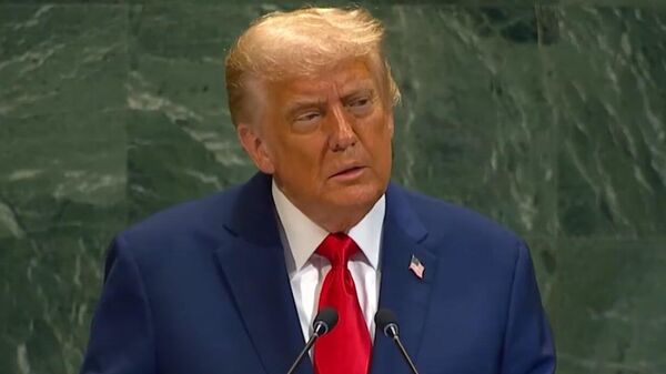 Выступление Трампа на Генассамблее ООН началось с отключенного телесуфлера, президент США пообещал виновнику большие проблемы - Sputnik Армения