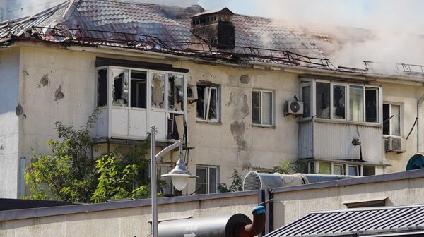 Последствия атаки БПЛА ВСУ по центру Новороссийска (24 сентября 2025). Краснодарский край - Sputnik Армения