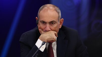 Премьер-министр Армении Никол Пашинян на Глобальном атомном форуме в рамках "Мировой атомной недели" на ВДНХ (25 сентября 2025). Москвa