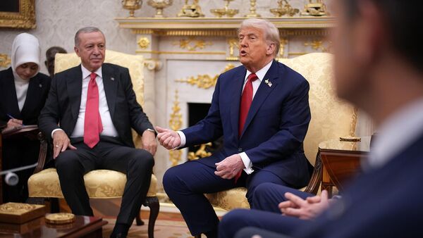 Встреча президентов США и Турции Дональда Трампа и Реджепа Тайипа Эрдогана в Овальном кабинете Белого дома (25 сентября 2025). Вашингтон - Sputnik Армения