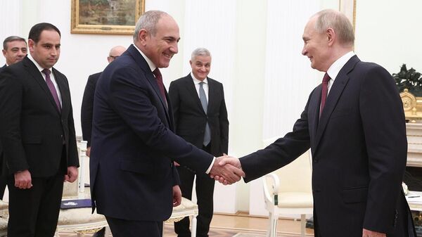 Встреча Пашиняна и Путина в Кремле - Sputnik Արմենիա