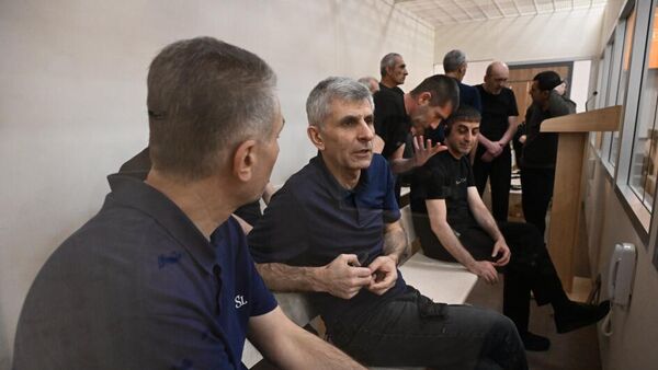 Судебное заседание над армянским военно-политическим руководством Нагорного Карабаха (26 сентября 2025). Баку - Sputnik Армения