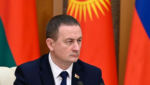 Премьер-министр Белоруссии Александр Турчин на заседании Совета глав правительств СНГ (29 сентября 2025). Минск - Sputnik Армения
