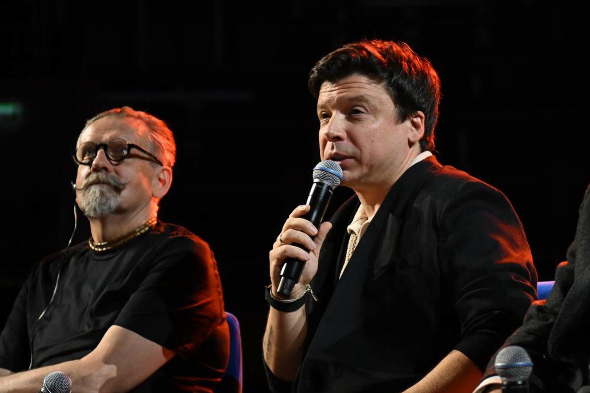 Генпродюссер Вячеслав Кольцов на пресс-конференции для журналистов в преддверии открытия Ташир Арены (29 сентября 2025). Ереван - Sputnik Արմենիա, 1920, 29.09.2025