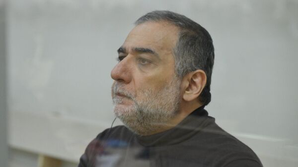 Рубен Варданян во время суда (30 сентября 2025). Баку - Sputnik Армения