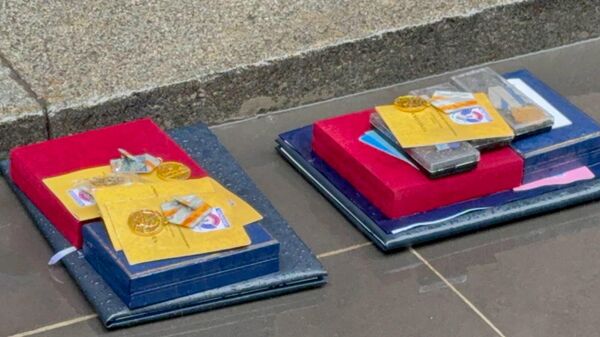 Акция протеста: участники войны сдают ордена - Sputnik Արմենիա