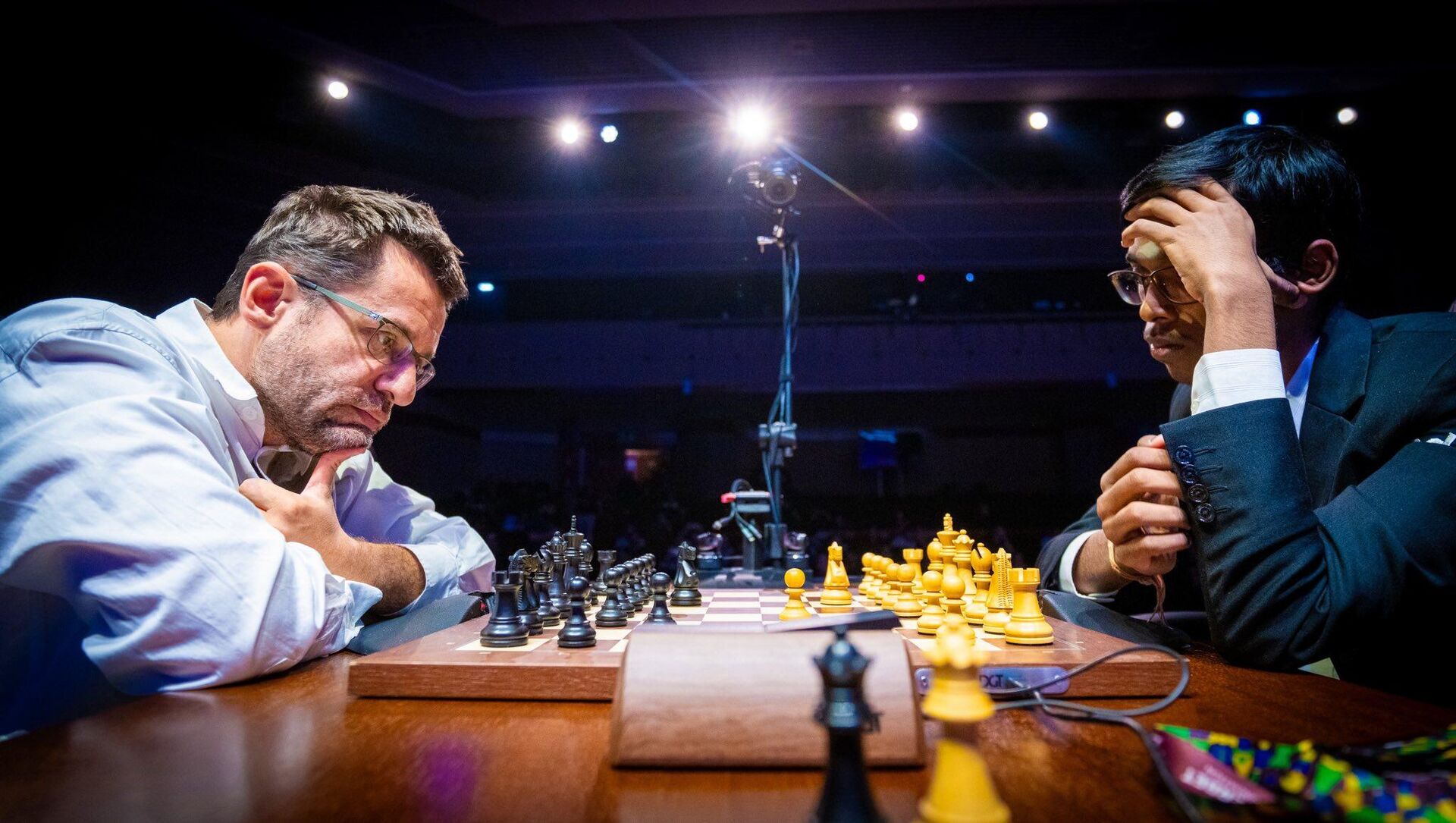 Левон Аронян победил индийского гроссмейстера Рамешабабу Праггнанандху со счетом 20:8 в финале финала Grand Chess Tour (4 октября 2025). Бразилия - Sputnik Армения, 1920, 04.10.2025