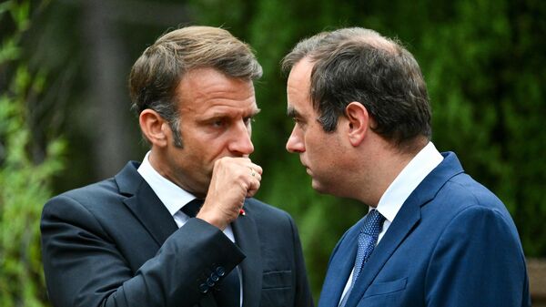 Սեբաստիան Լեկորնյուն ու նախագահ Մակրոնը - Sputnik Արմենիա