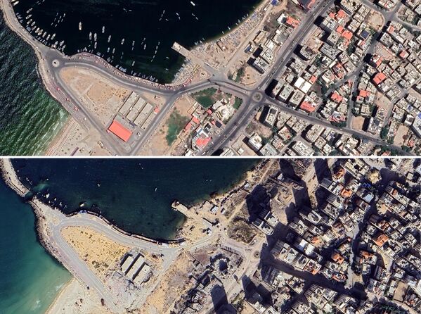 Գազայի Al Hassaina մզկիթի տարածքի արբանյակայինլուսանկարները2023 թվականի հուլիսինև 2024 թվականի դեկտեմբերինարված լուսանկարների կոլաժ - Sputnik Արմենիա