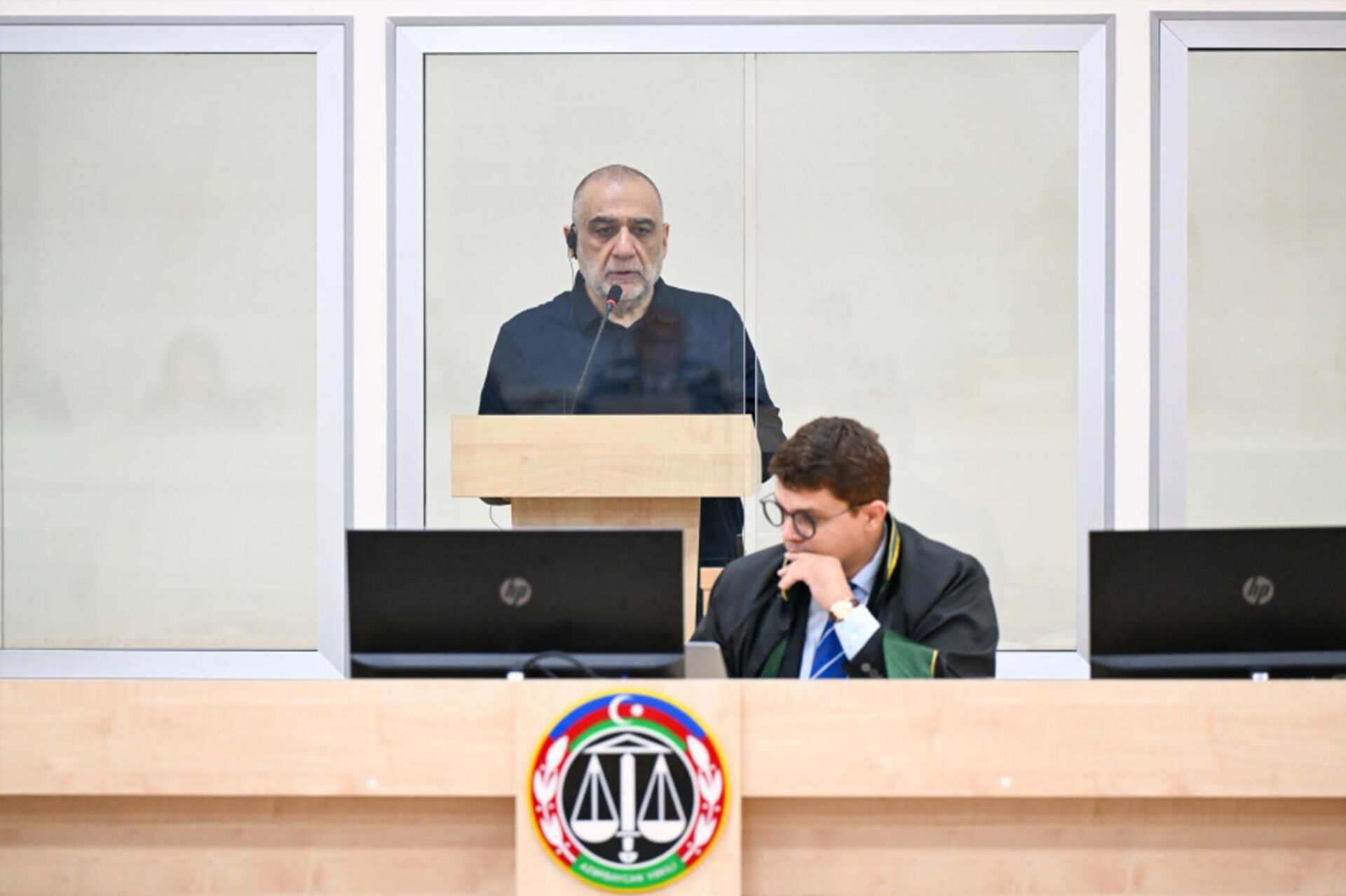 Рубен Варданян во время суда (7 октября 2025). Баку - Sputnik Արմենիա, 1920, 07.10.2025